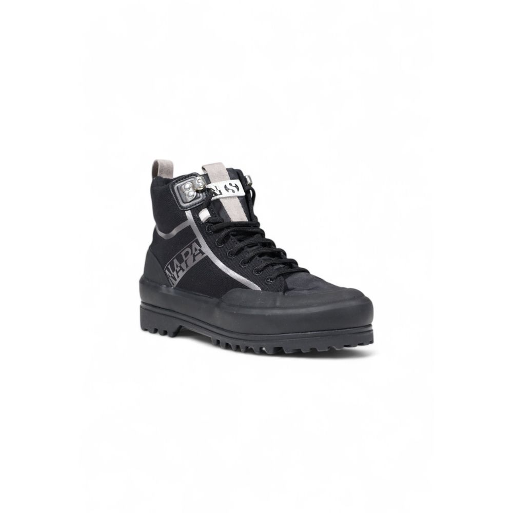 Schwarzer Stoff-Sneaker