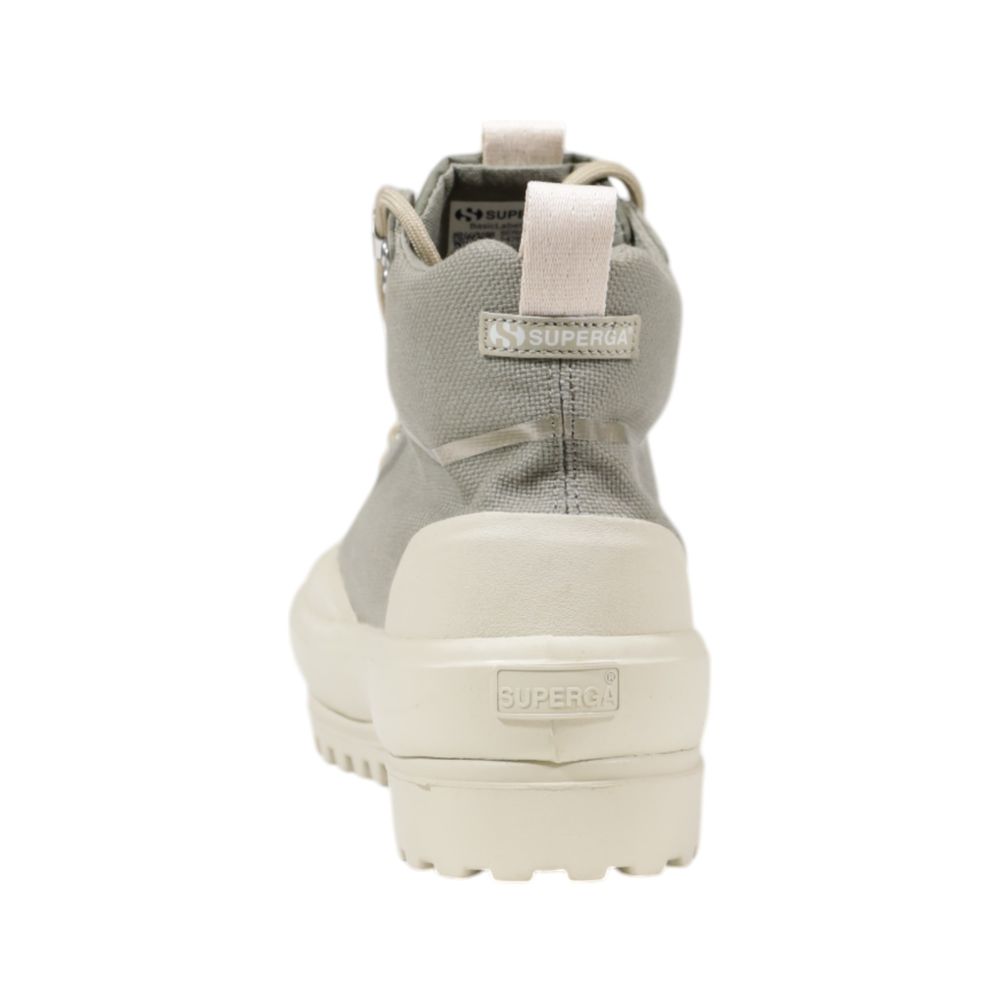 Grüner Stoff-Sneaker