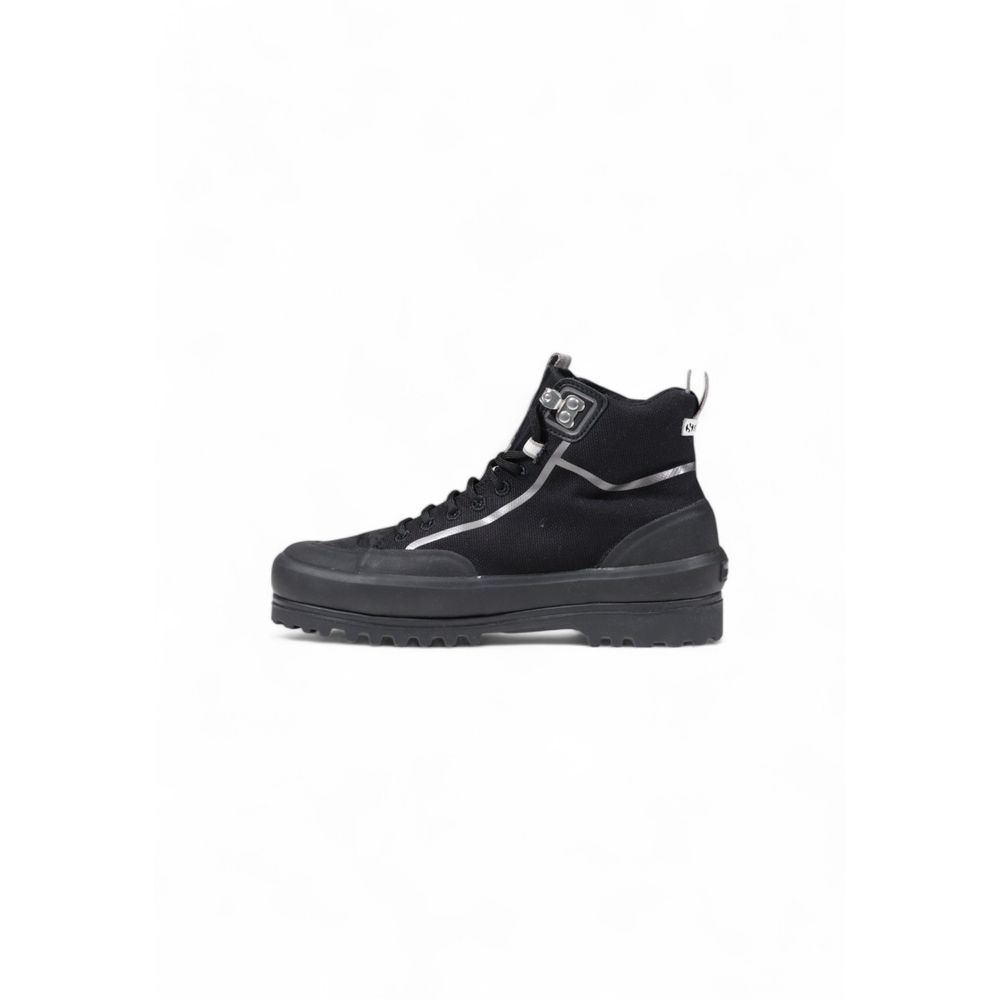 Schwarzer Stoff-Sneaker