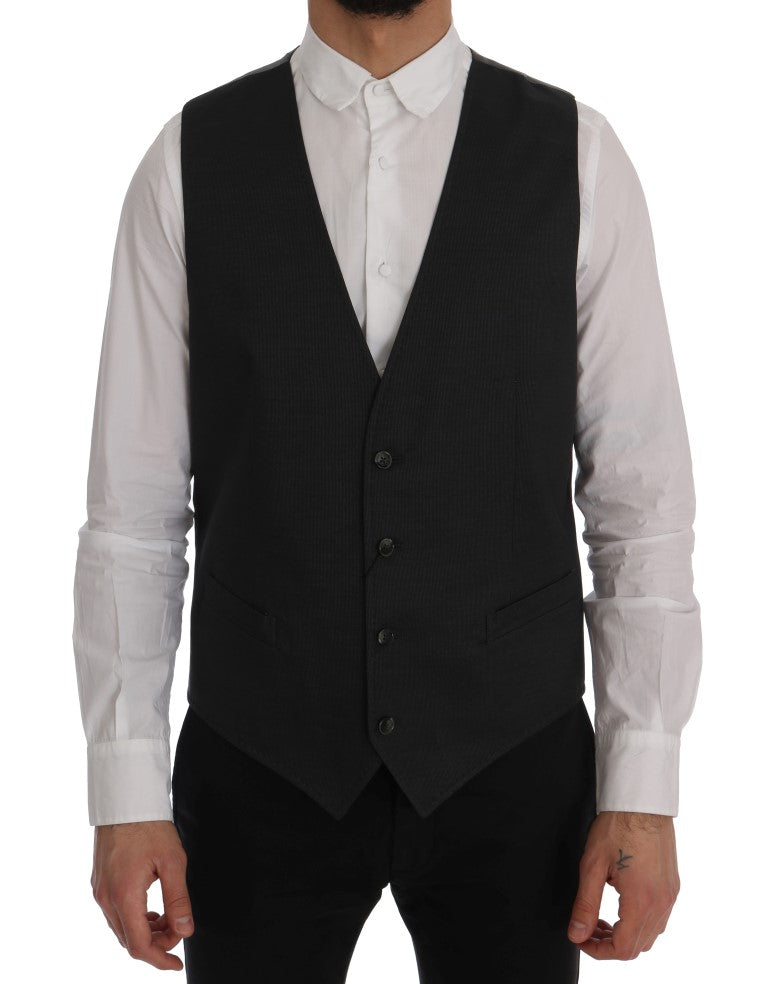 Graue Weste aus Baumwoll-Rayon von STAFF