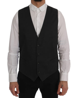 Graue Weste aus Baumwoll-Rayon von STAFF