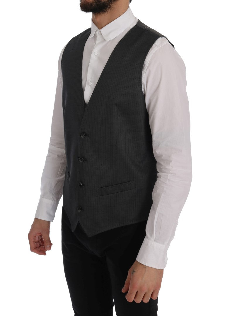 Graue Weste aus Baumwoll-Rayon von STAFF