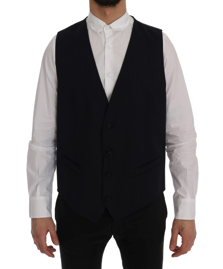 Blaue STAFF Wollstretchweste