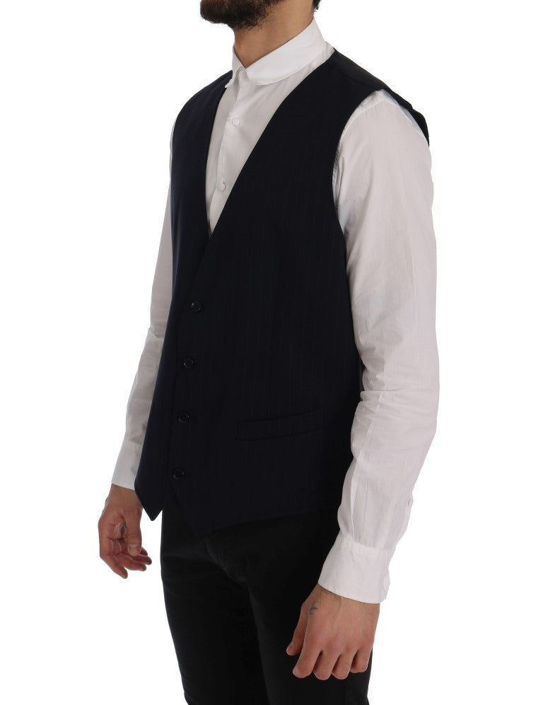 Blaue STAFF Wollstretchweste
