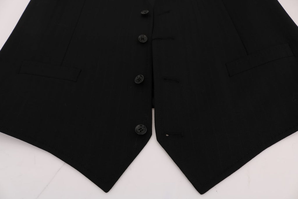 Schwarze STAFF Wollstretchweste