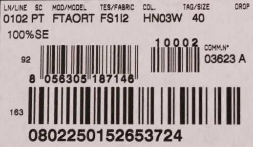 Schwarz-weiß gepunktete Seidenhose