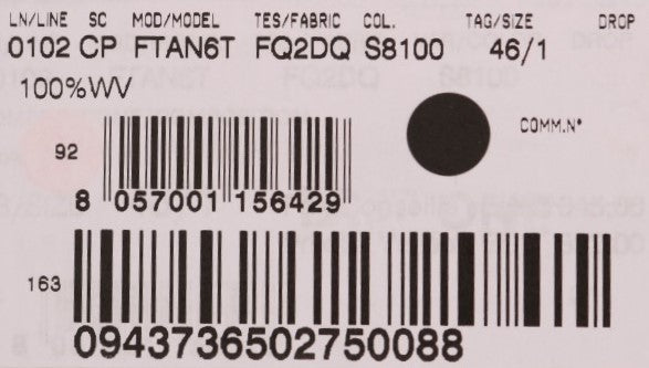 Graue Caprihose aus Wolle