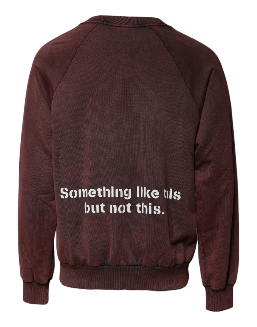 Brauner Pullover aus Baumwolle mit Rundhalsausschnitt und Logo