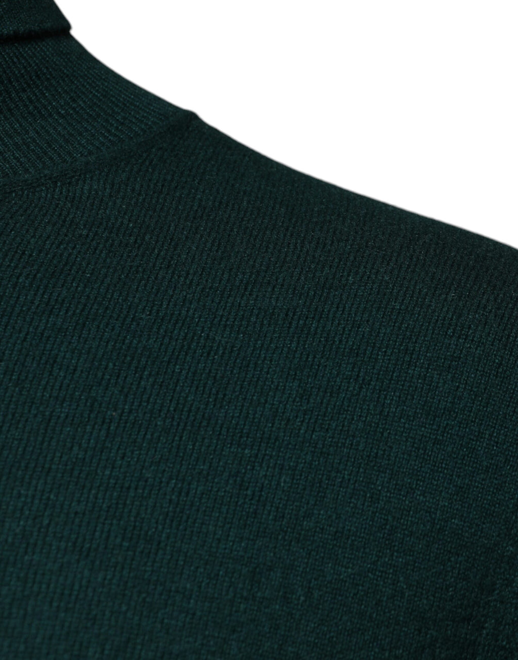 Grüner Kaschmir-Rollkragenpullover für Herren
