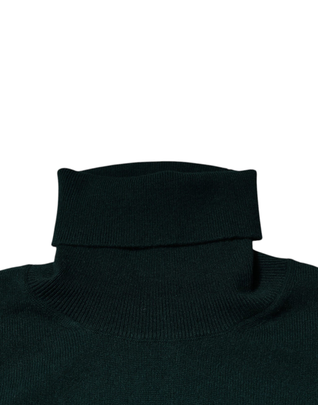 Grüner Kaschmir-Rollkragenpullover für Herren