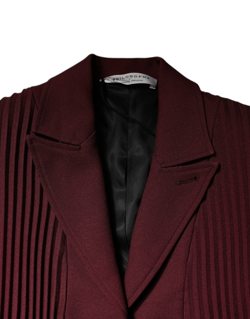 Kastanienbraunes Kleid mit Gürtel und Knopfleiste