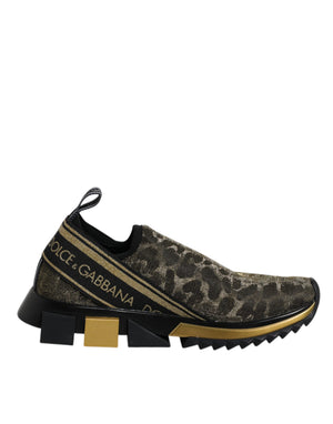 Sorrento Sneakers mit Leopardenmuster in Gold