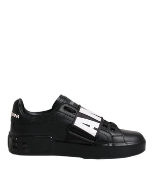 Schwarze D&amp;G AMORE Low Top Sneakers