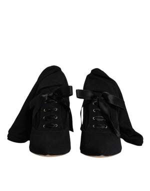 Schwarze Stiletto Heels Mid Calf Stiefel Schuhe