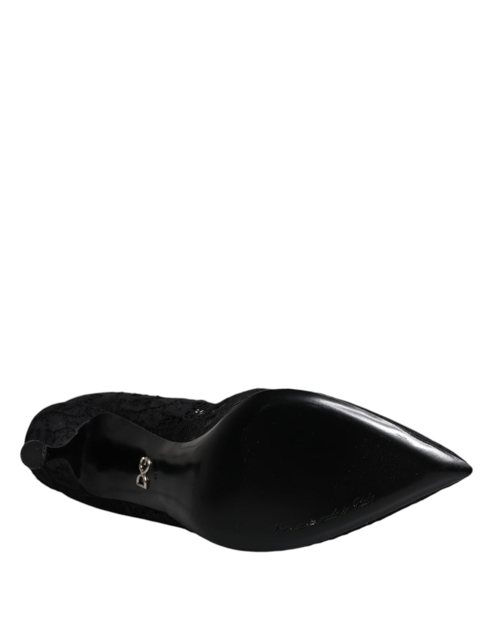 Schwarze Mary Jane Pumps mit Spitze und Kristallen