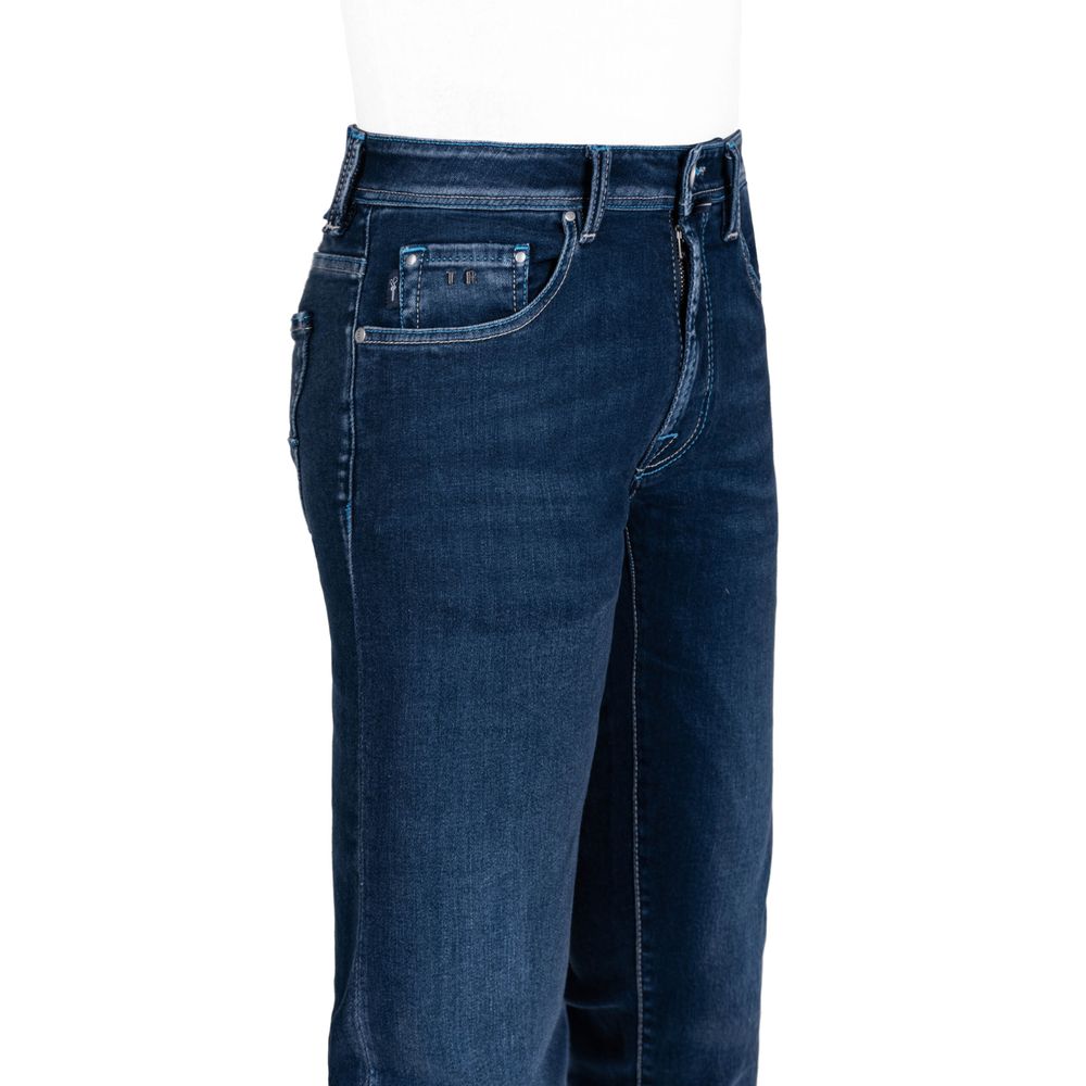 Blaue Baumwolljeans für Herren