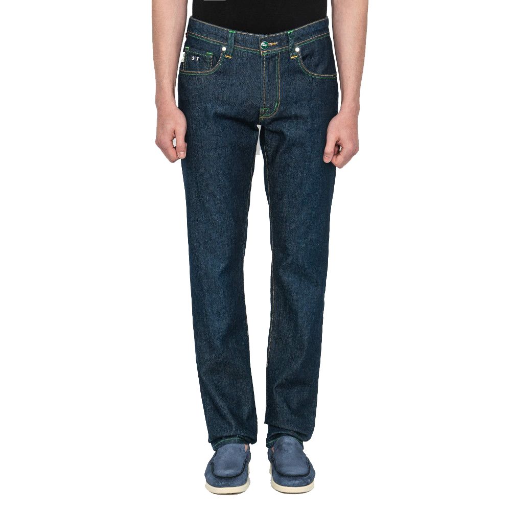 Blaue Jeans und Hose aus Baumwolle
