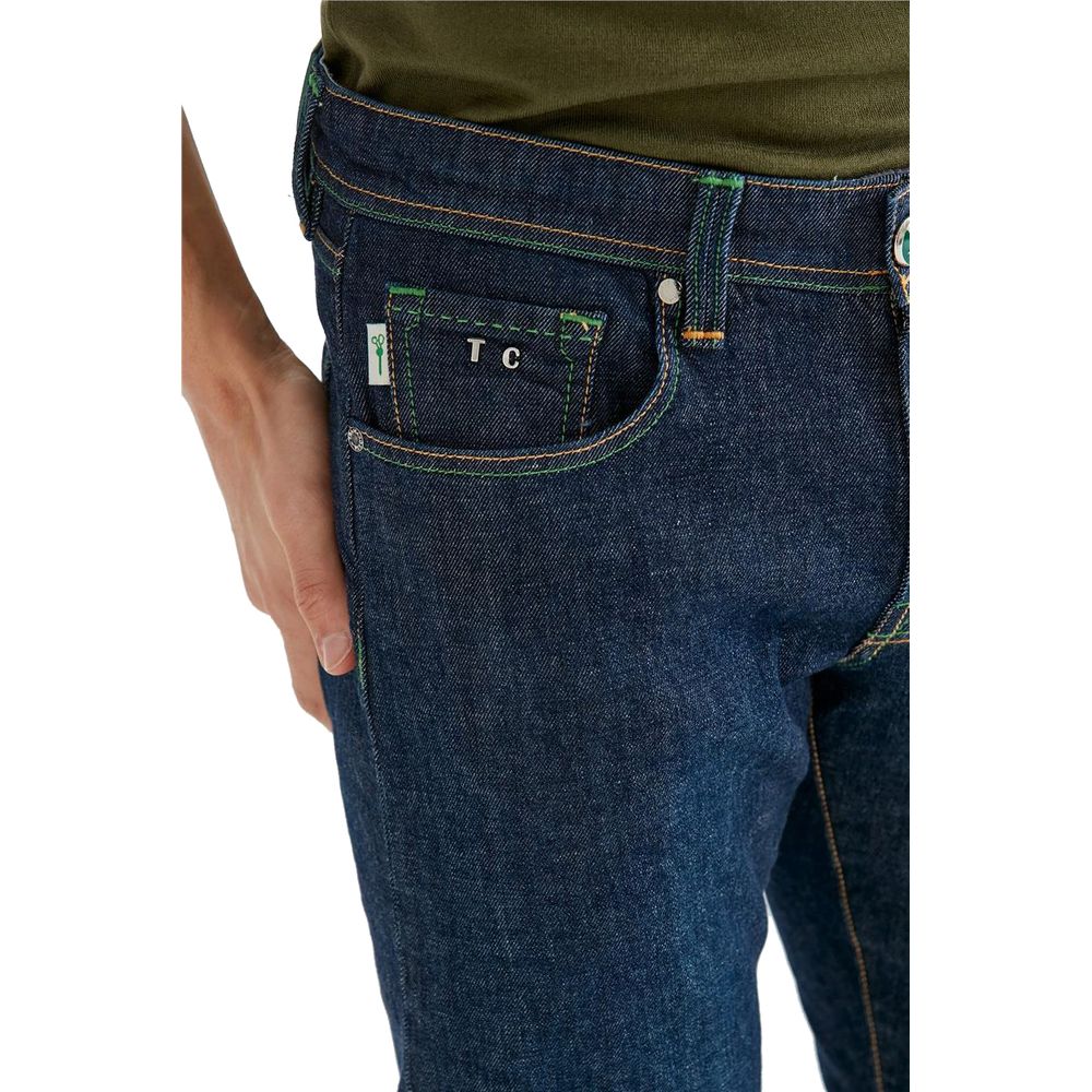 Blaue Jeans und Hose aus Baumwolle