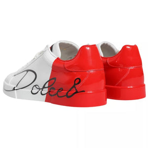 Weiß Rot Portofino Low Top Sneakers Schuhe