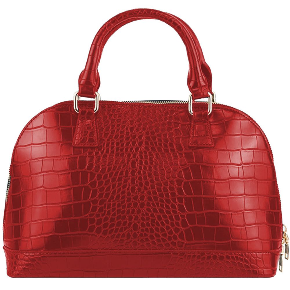 Rote Handtasche aus Polyethylen