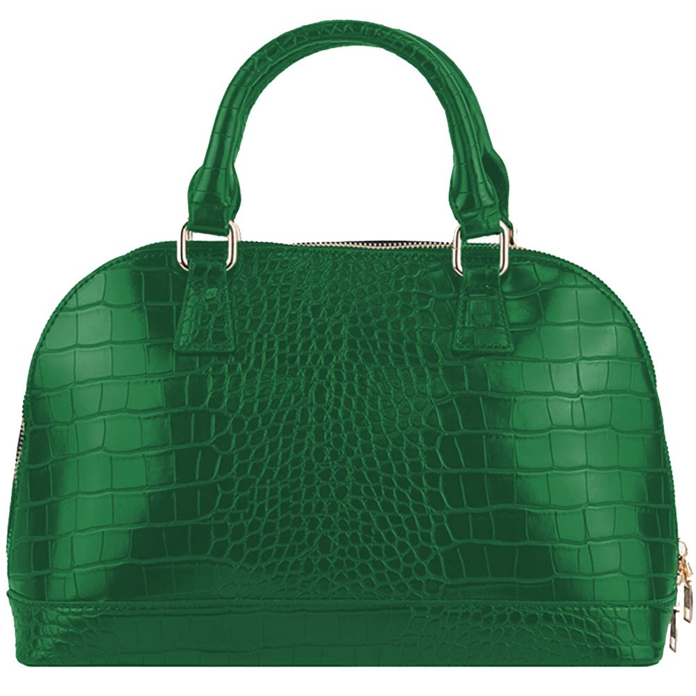 Grüne Handtasche aus Polyethylen