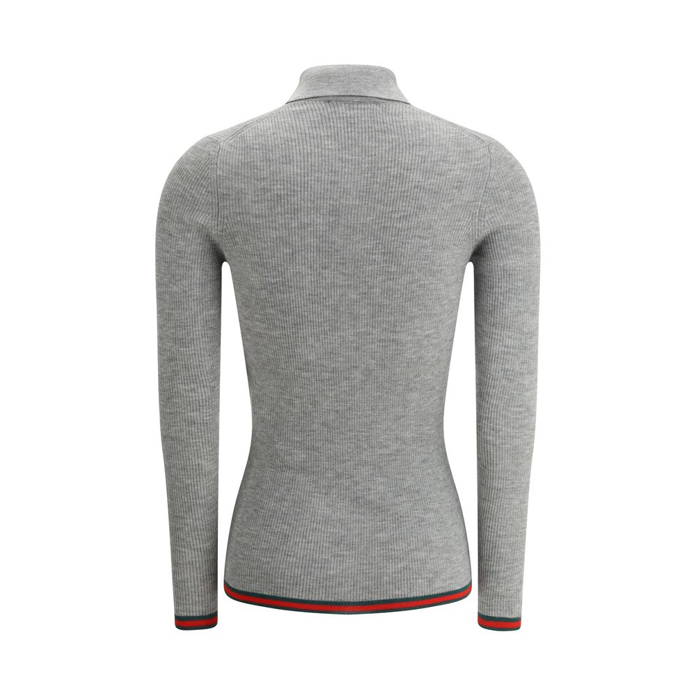 Gucci Gray Cashmere Top