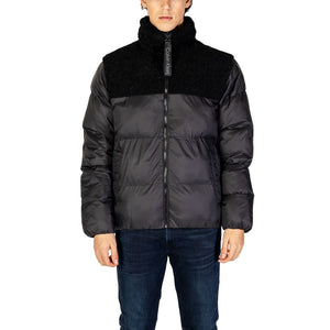 Black Recycled Polyester Jackets & Coat