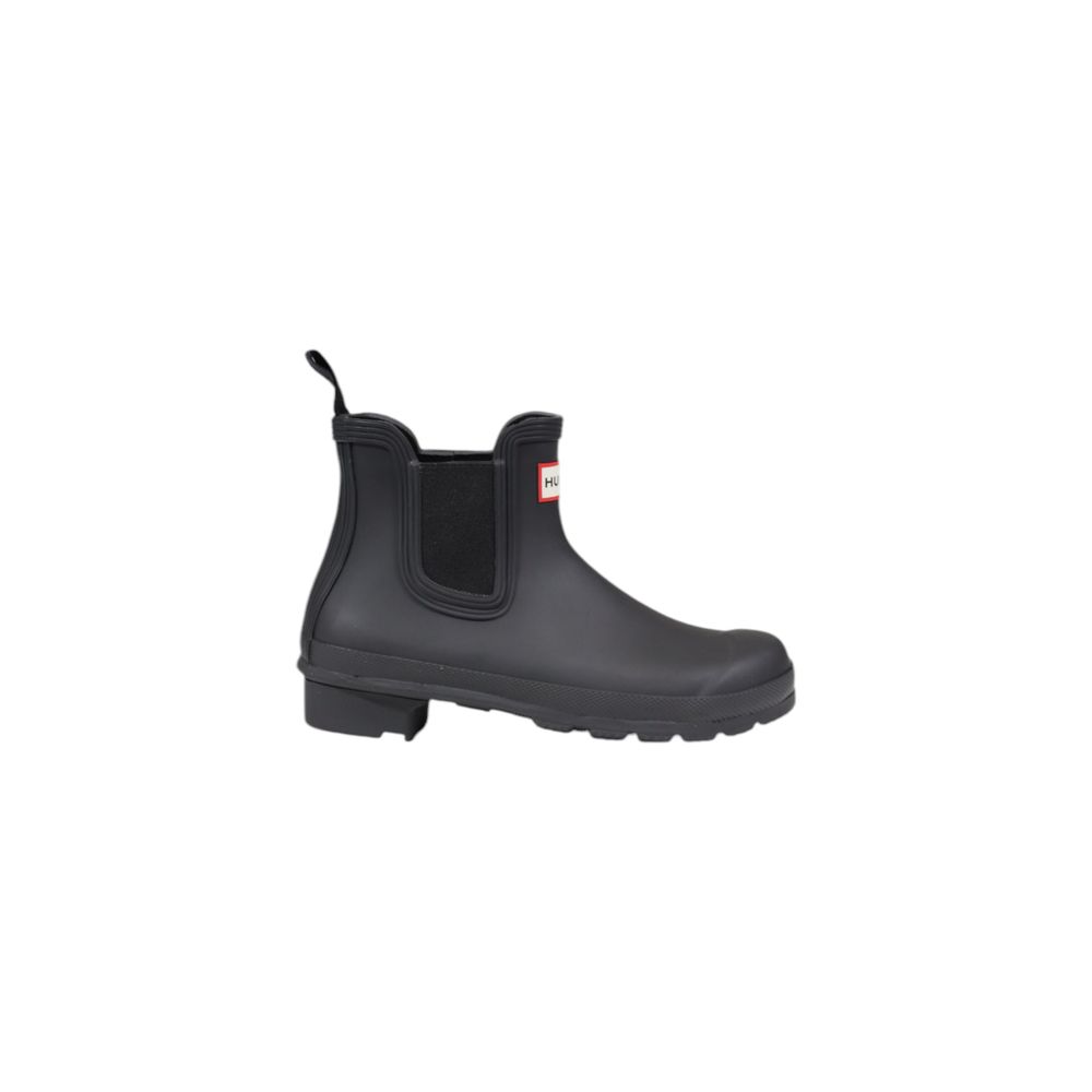 Schwarze Knöchelstiefel aus recyceltem Polyester