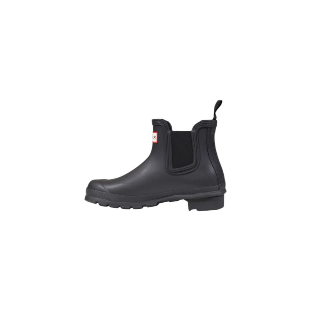 Schwarze Knöchelstiefel aus recyceltem Polyester