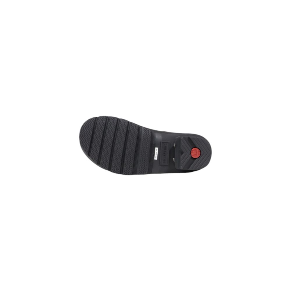 Schwarze Knöchelstiefel aus recyceltem Polyester
