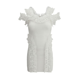 Minikleid mit Rüschen