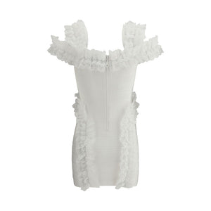 Knit Ruffle mini Dress