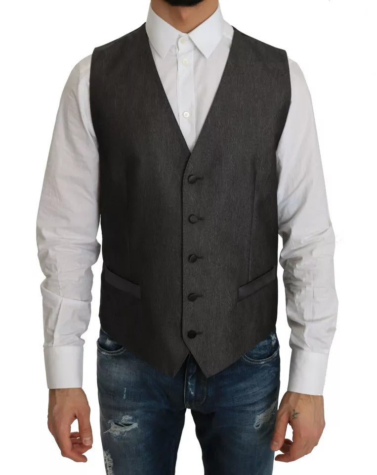 Grauer MARTINI 2-teiliger Weste-Mantel-Blazer