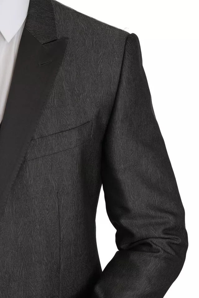 Grauer MARTINI 2-teiliger Weste-Mantel-Blazer