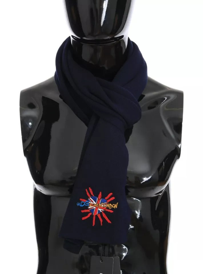Blauer Wollschal #DGLovesLondon