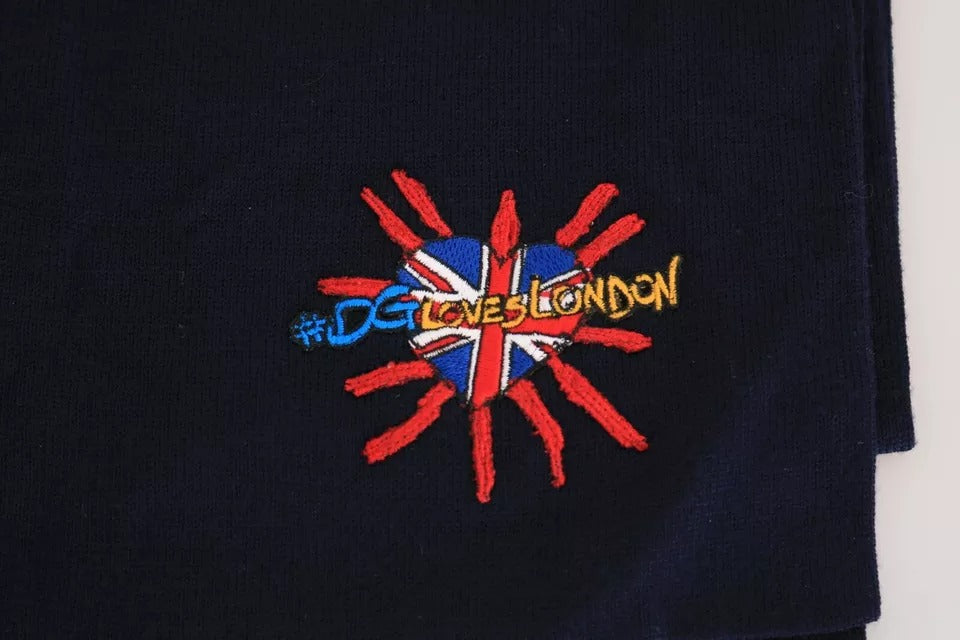 Blauer Wollschal #DGLovesLondon