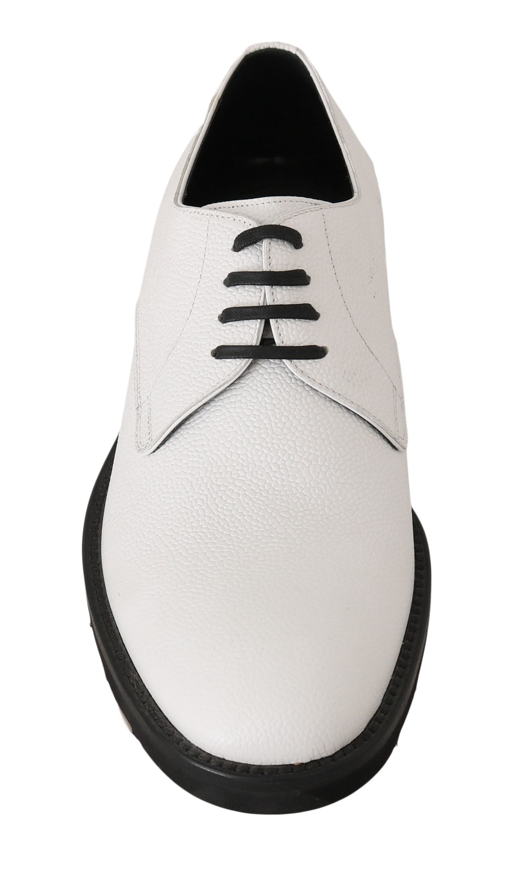Weiße Derby-Schuhe aus Leder für formelle Anlässe