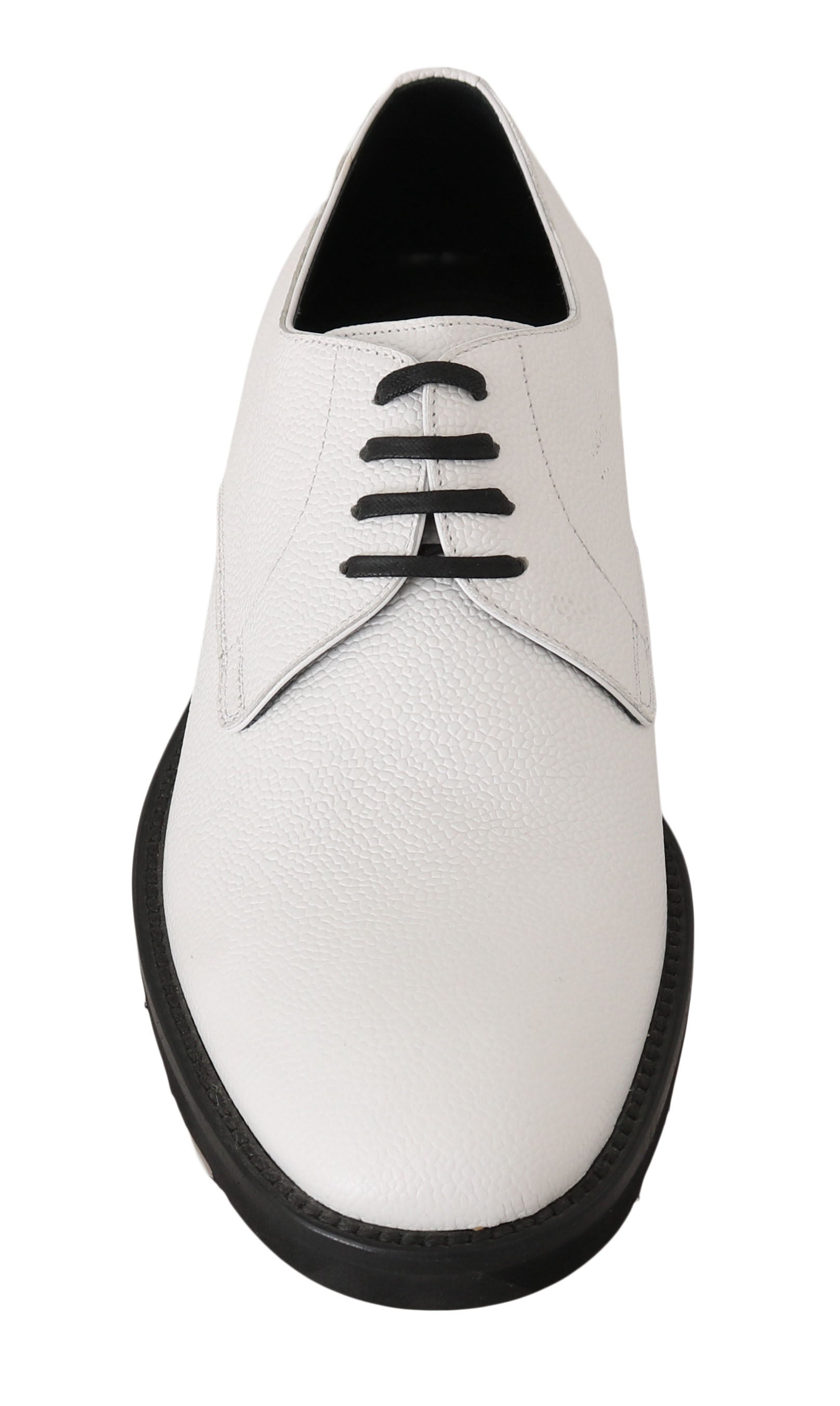 Weiße Derby-Schuhe aus Leder für formelle Anlässe