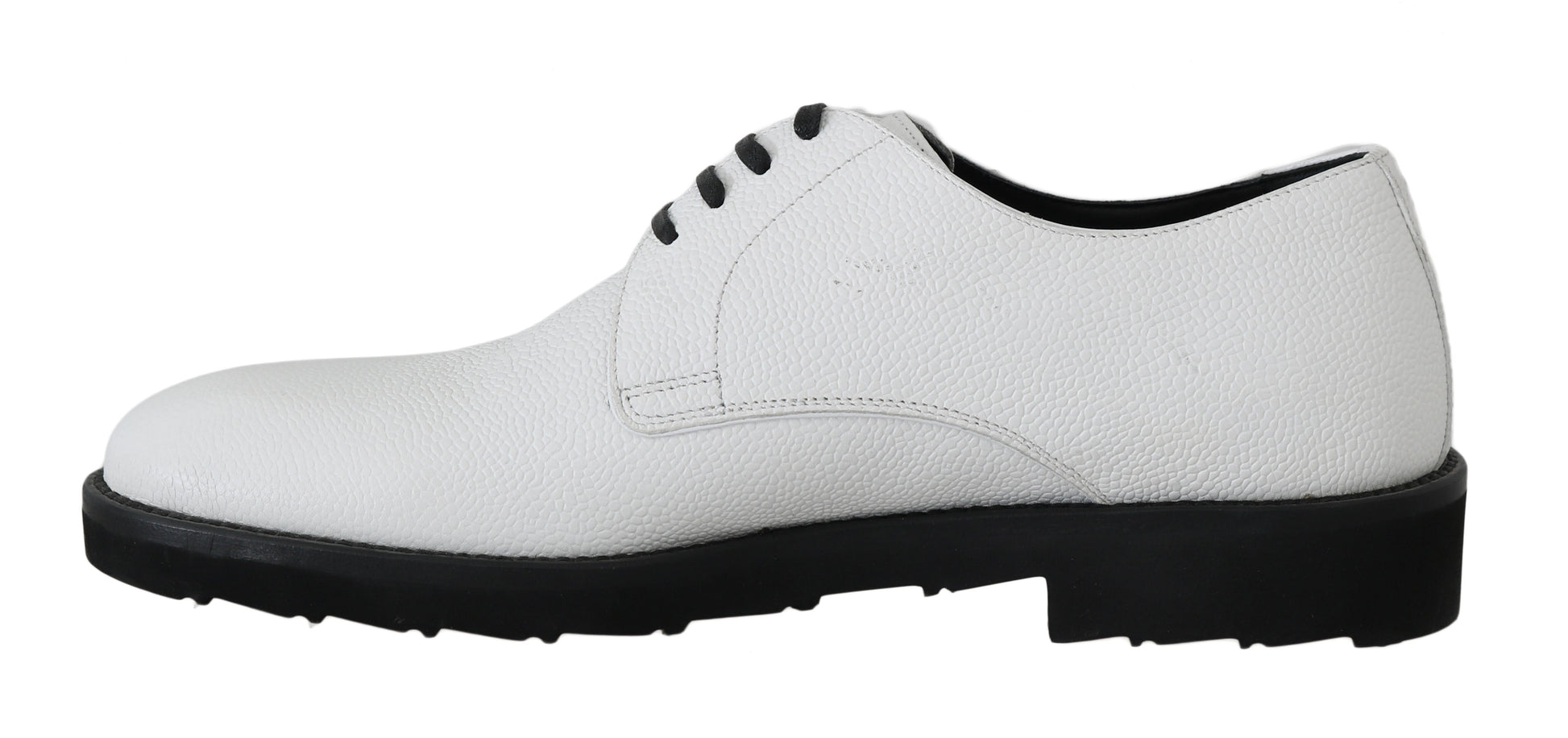Weiße Derby-Schuhe aus Leder für formelle Anlässe