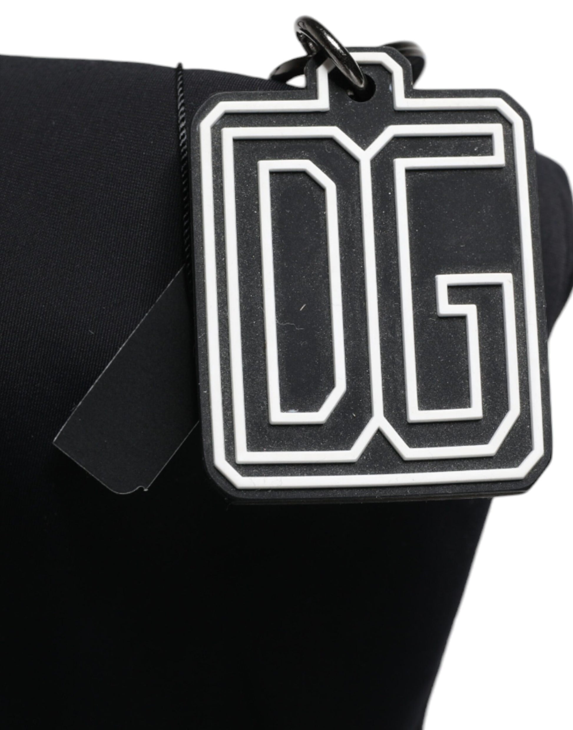 Schwarze Canvas DG Logo Damen Einkaufstasche
