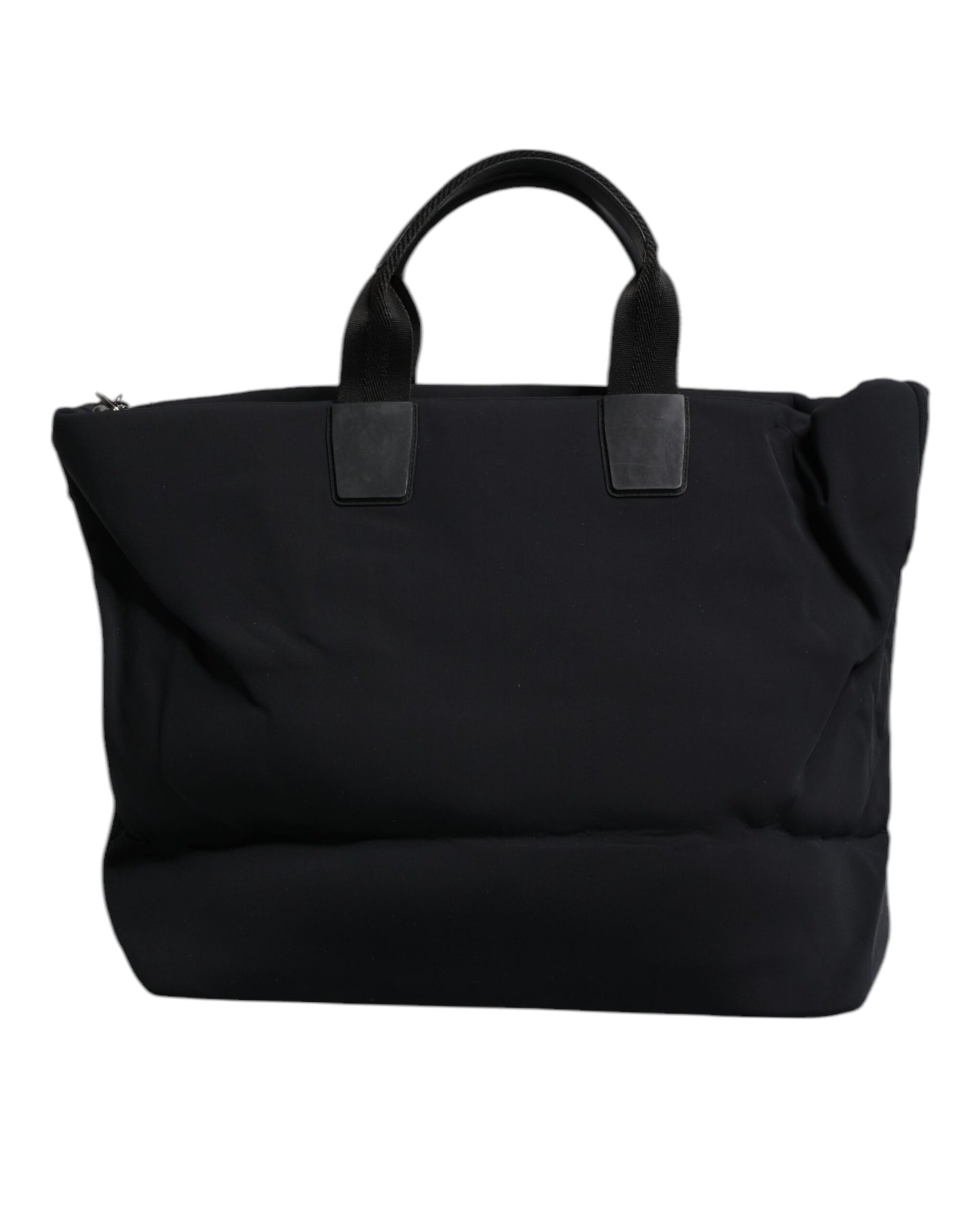 Schwarze Canvas DG Logo Damen Einkaufstasche