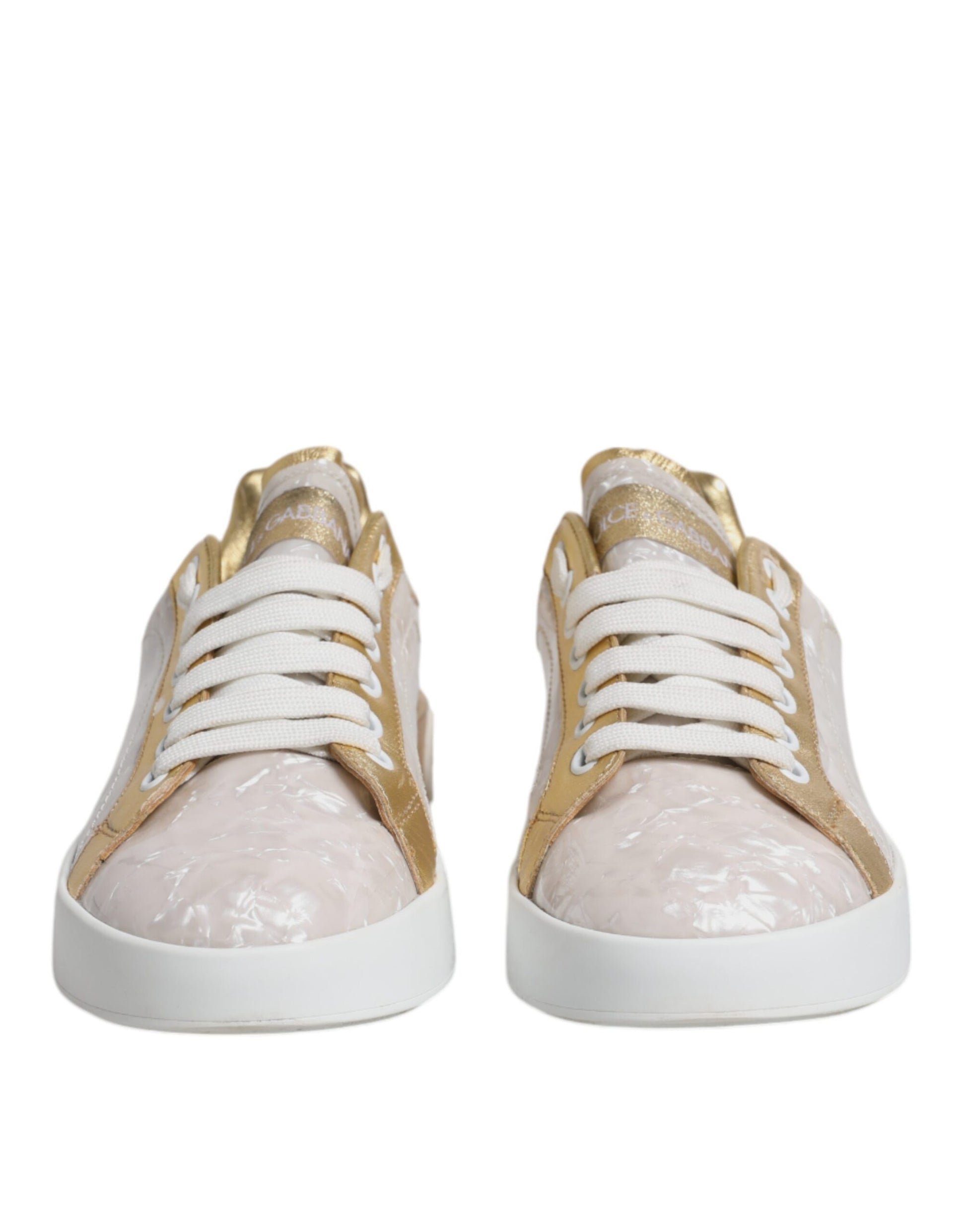 Weiße Portofino Perlmutt Sneakers Freizeitschuhe