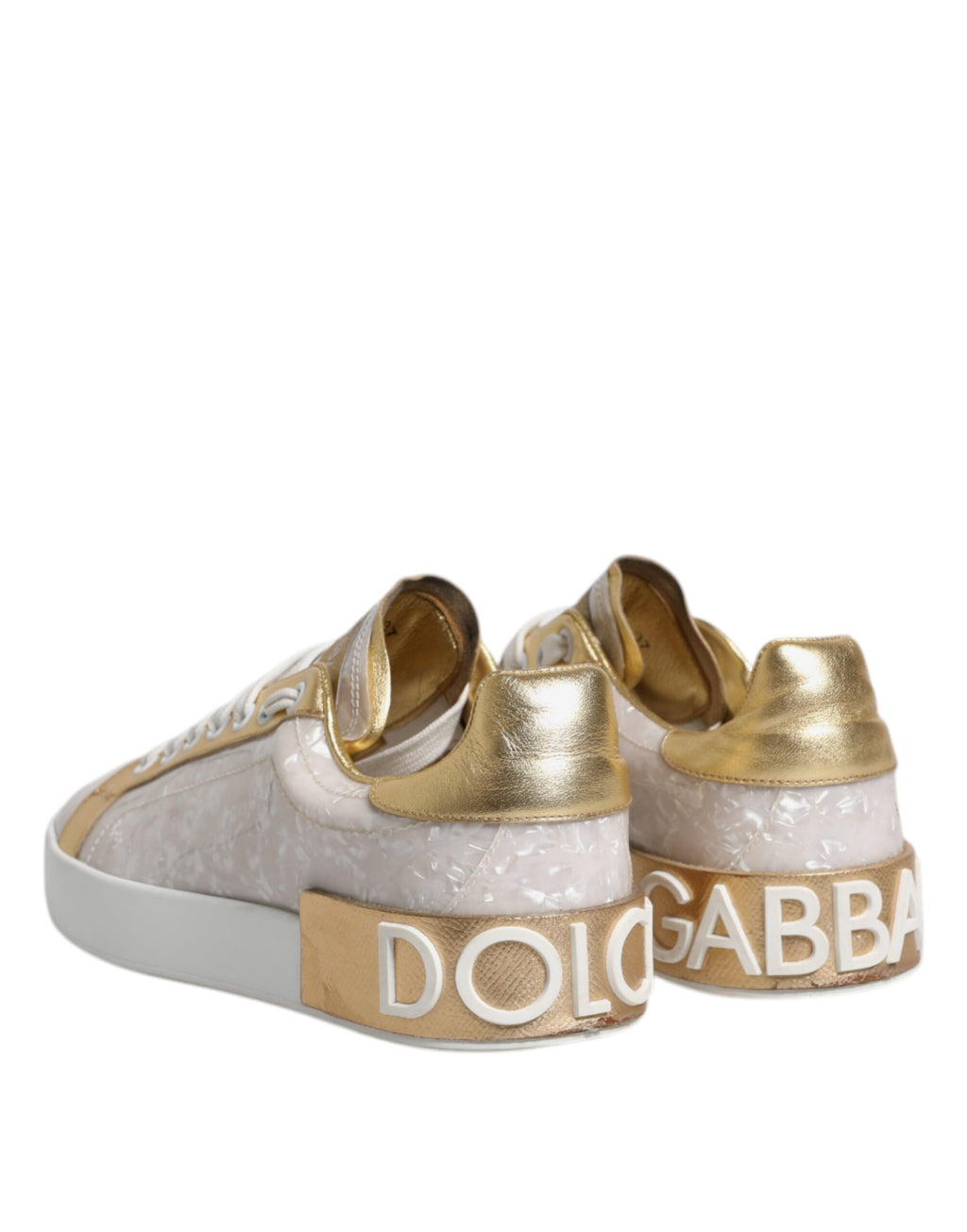 Weiße Portofino Perlmutt Sneakers Freizeitschuhe