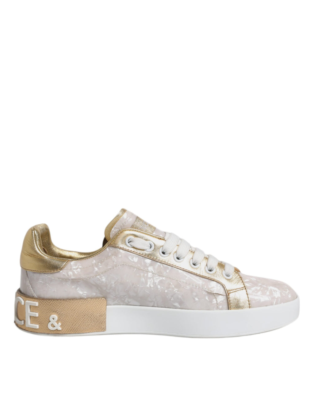 Weiße Portofino Perlmutt Sneakers Freizeitschuhe