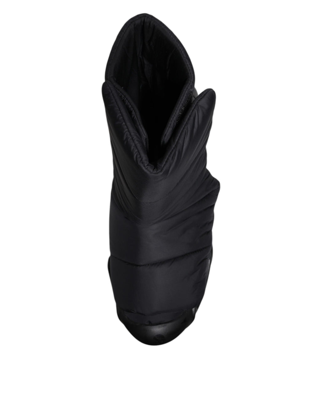 Schwarze Slip-On-Sneakers mit Wellensteppung