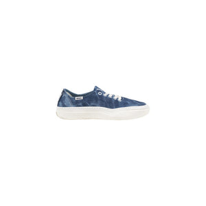Blauer Stoff-Sneaker