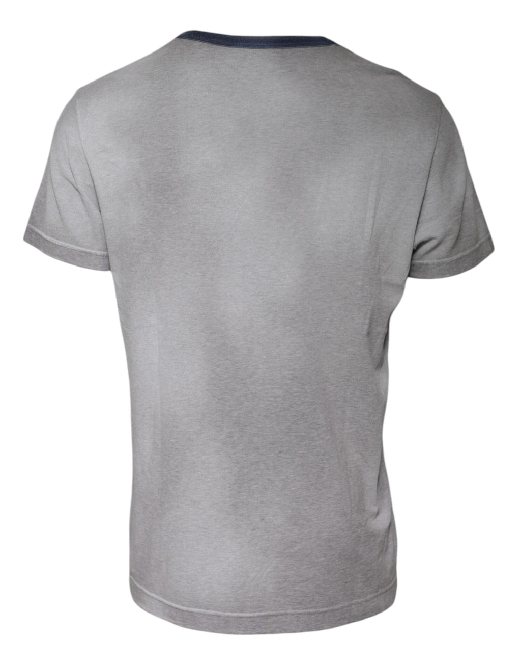 Graues T-Shirt aus Baumwolle mit Rundhalsausschnitt und Logo-Print