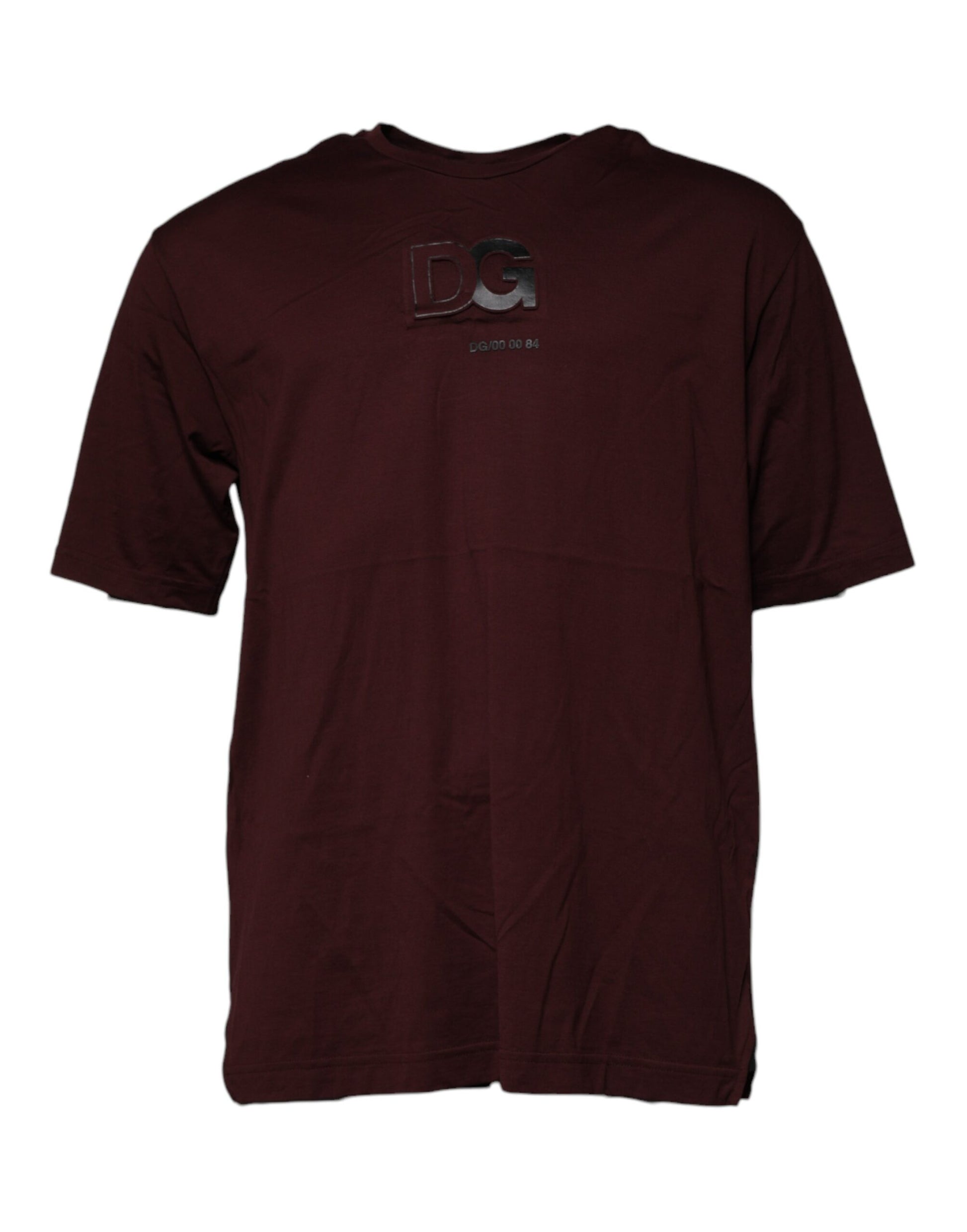 Braunes T-Shirt aus Baumwolle mit Rundhalsausschnitt und Logo-Print