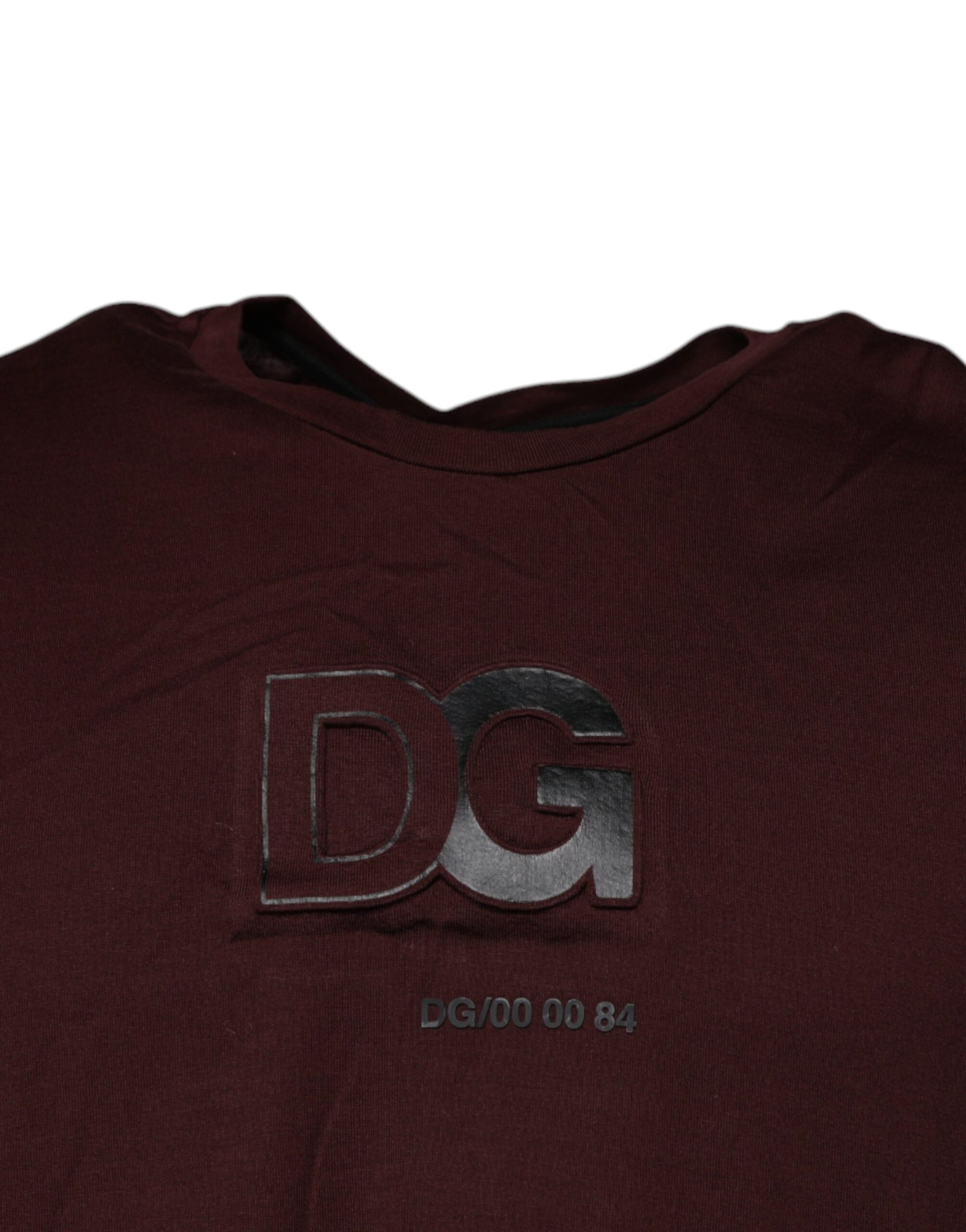 Braunes T-Shirt aus Baumwolle mit Rundhalsausschnitt und Logo-Print