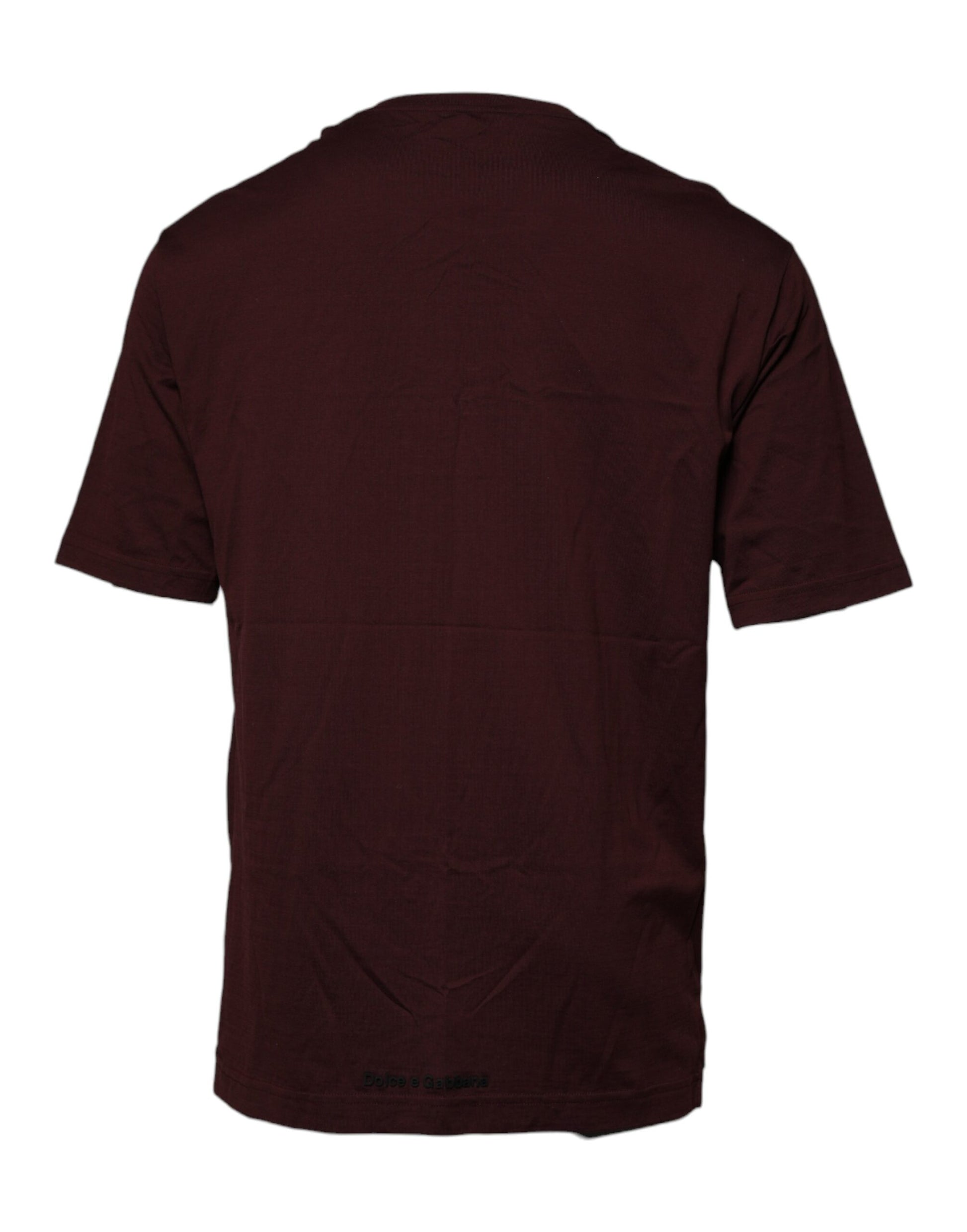 Braunes T-Shirt aus Baumwolle mit Rundhalsausschnitt und Logo-Print